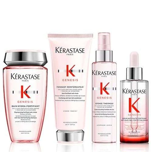 KIT GENESIS BAIN HYDRA-FORTIFIANT 250ML. + FONDANT 200ML. + THERMIQUE 150ML. + SERUM 90ML.