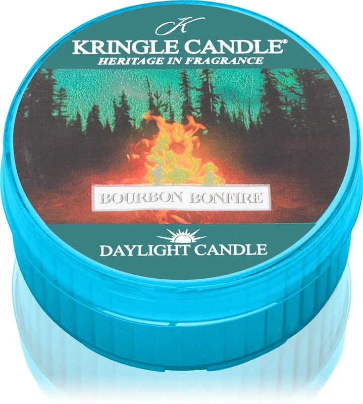 Kringle Candle Bourbon Bonfire candela scaldavivande 42 g