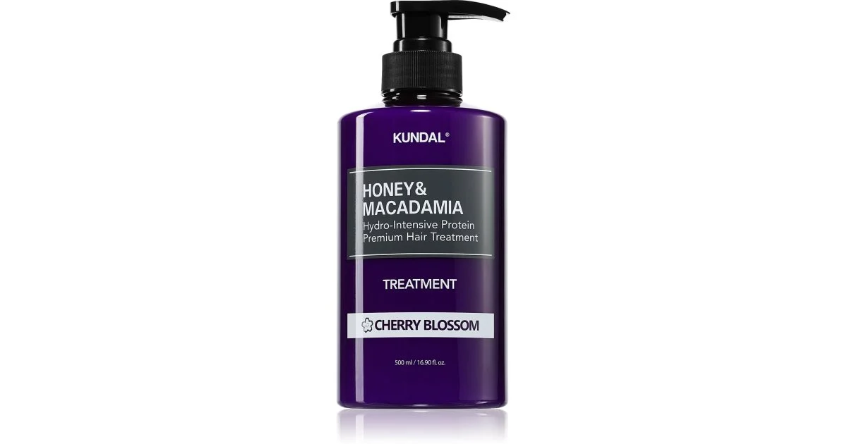 KUNDAL miele e fiori di ciliegio di macadamia trattamento idratante intensivo per capelli rovinati 500 ml
