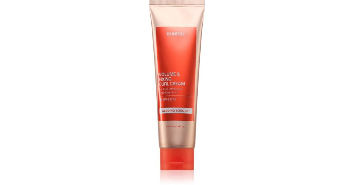 KUNDAL Volume & Fixing Dream Wedding Bouquet crema styling per definire i capelli mossi con profumazione 130 ml
