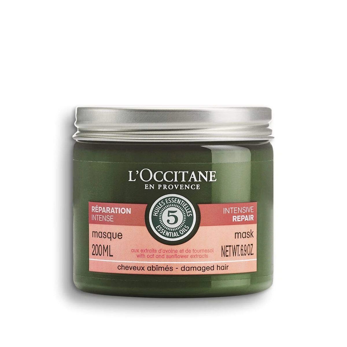 L'Occitane en Provence Maschera in Crema per il Trattamento Intensivo dei Capelli Aromachologie Riparatrice 200 ml