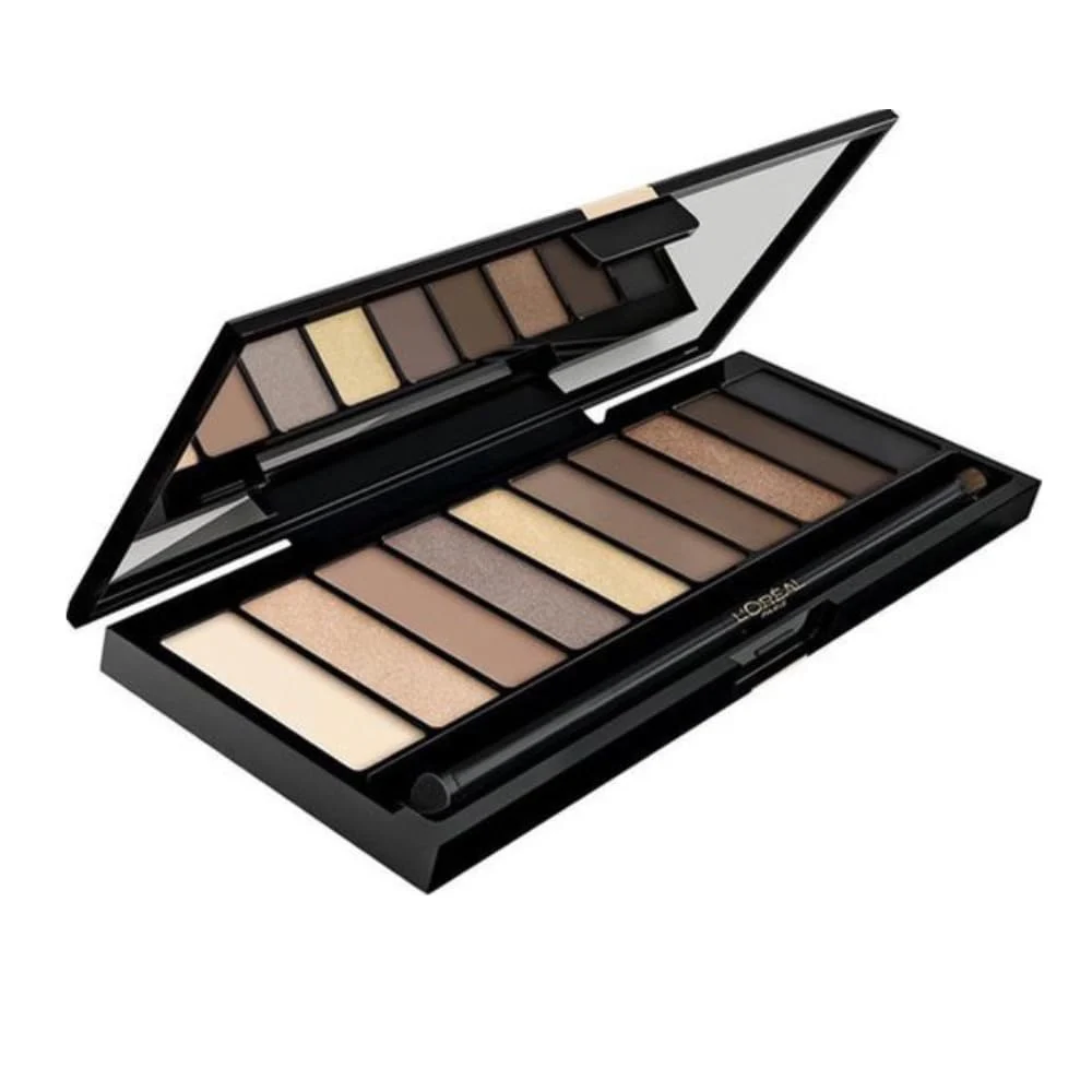 L'Oreal Paris, La Palette Nude, Palette di ombretti, 02, Beige, 10 tonalità, 7 g