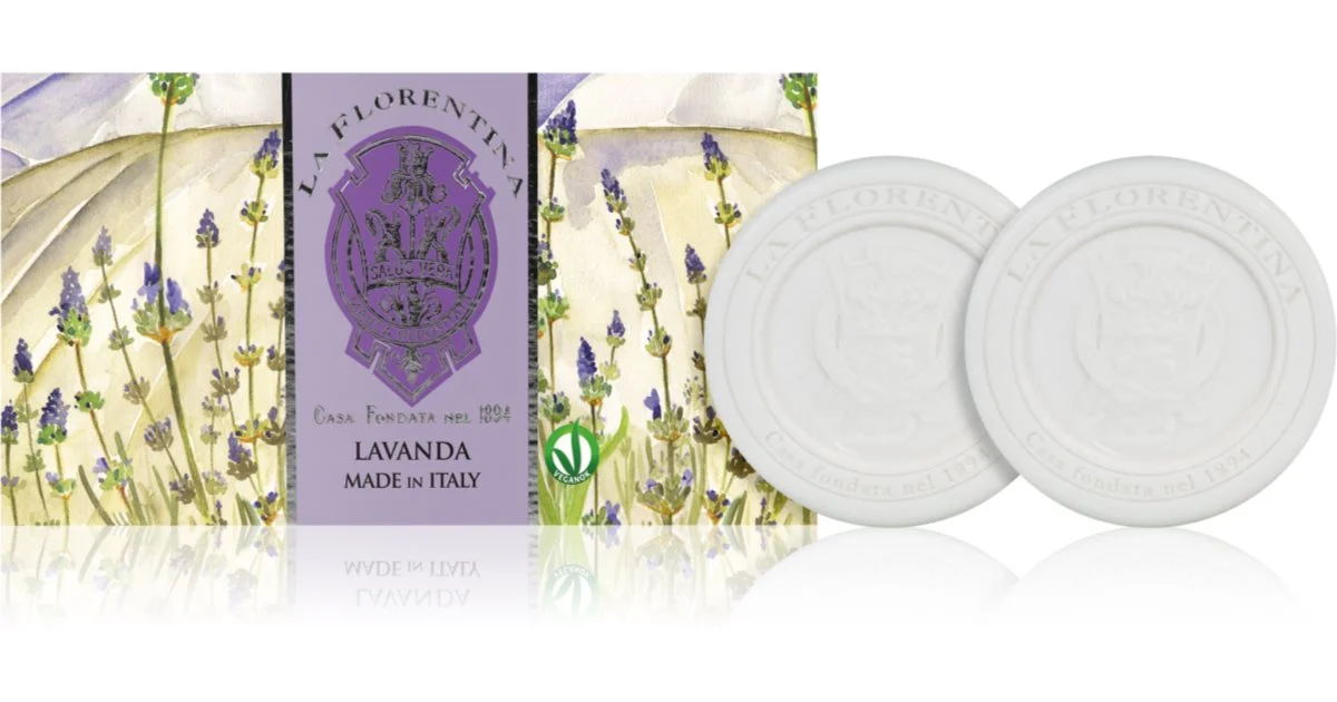 La Florentina Lavanda Sapone Scolpito Sapone Solido Naturale 2X115 G