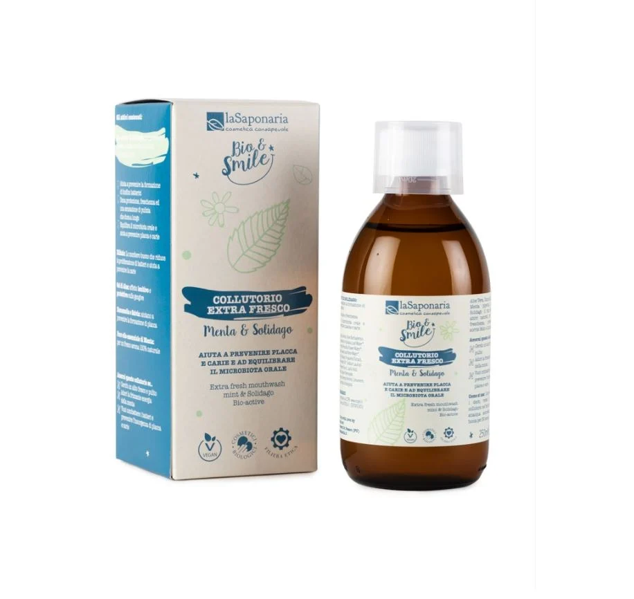 LA SAPONARIA Bio&Smile – Collutorio Extra Fresco Menta e Solidago