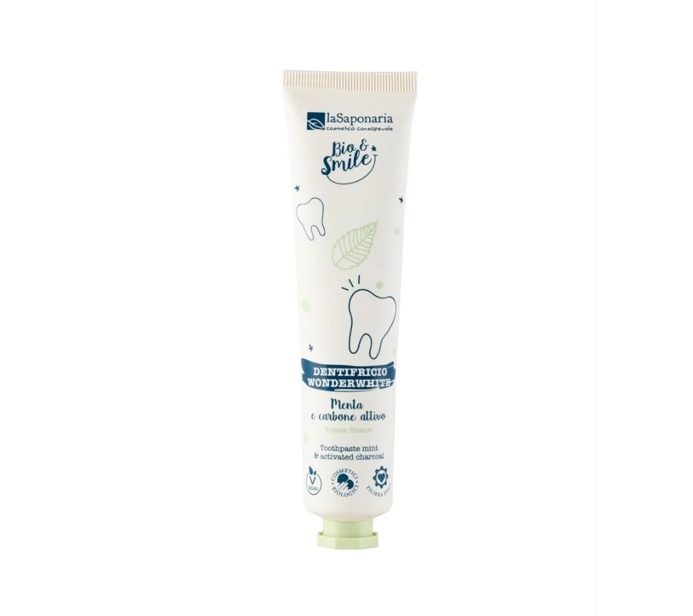 LA SAPONARIA Bio&Smile – Dentifricio WonderWhite Menta e Carbone