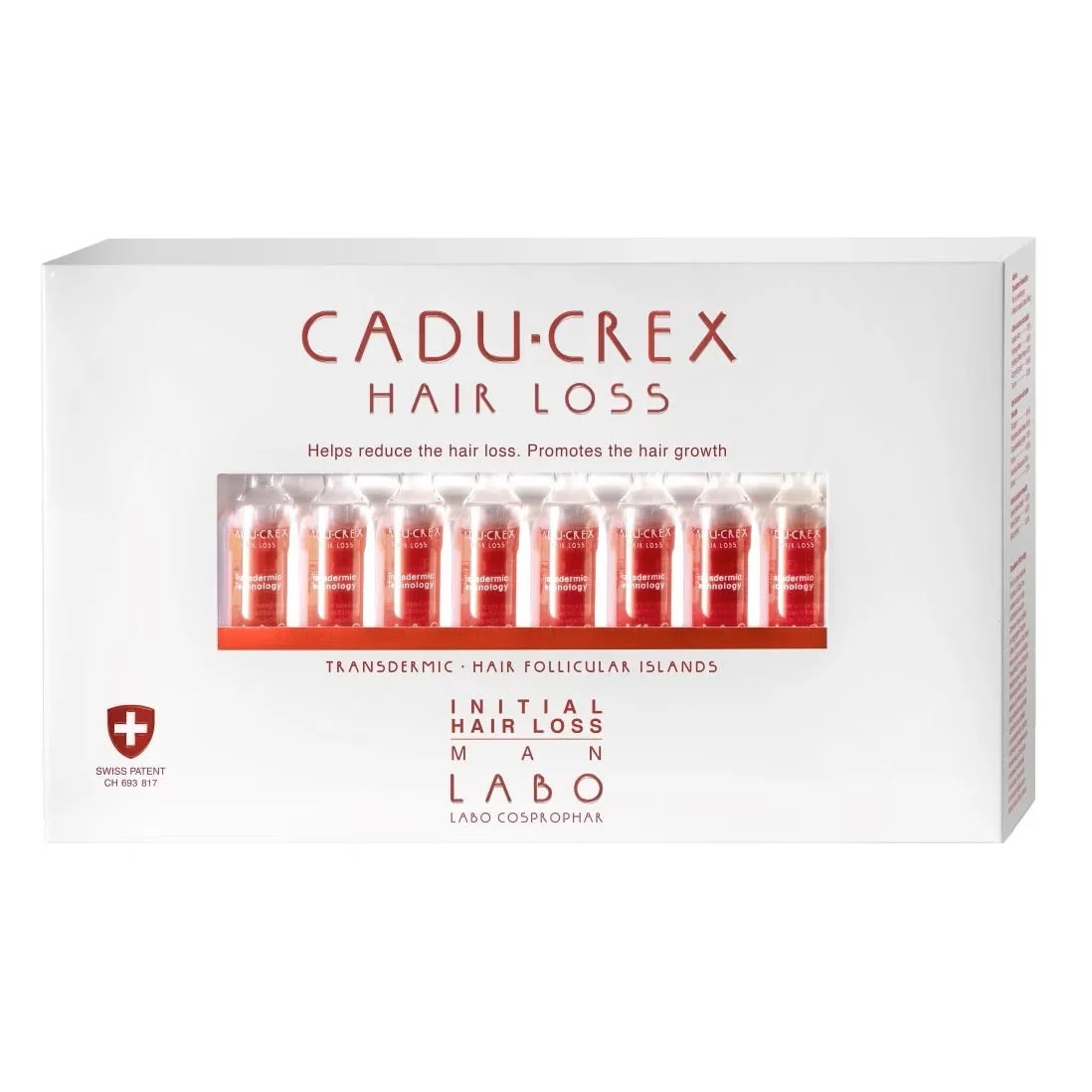 Labo Cadu-Crex Initial Stage Fiale anticaduta siero trattamento cuoio capelluto per uomo 40 pezzi 3,5 ml
