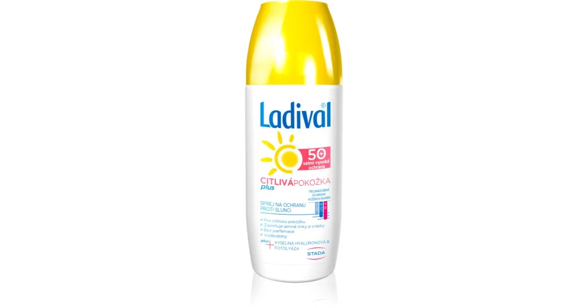 Ladival Sensitive Plus Spray Protettivo Trasparente Anti-Age Per Pelli Sensibili Spf 50+ 150 Ml