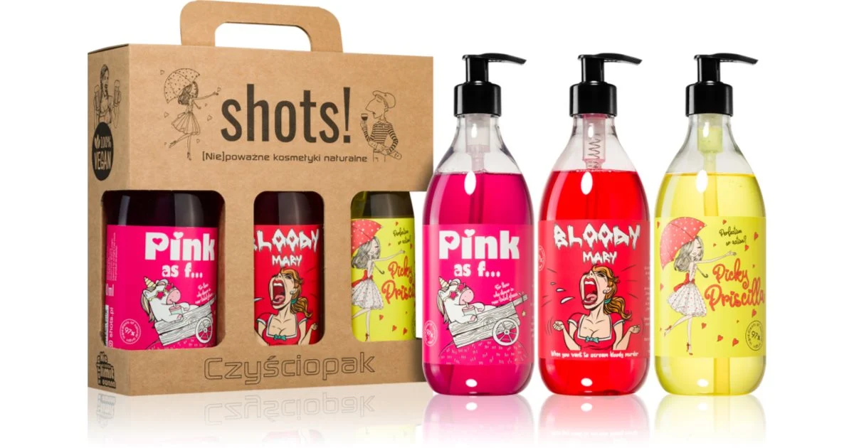 Laq Shots! Pink As F... & Bloody Mary & Picky Priscilla Set Regalo Di Natale