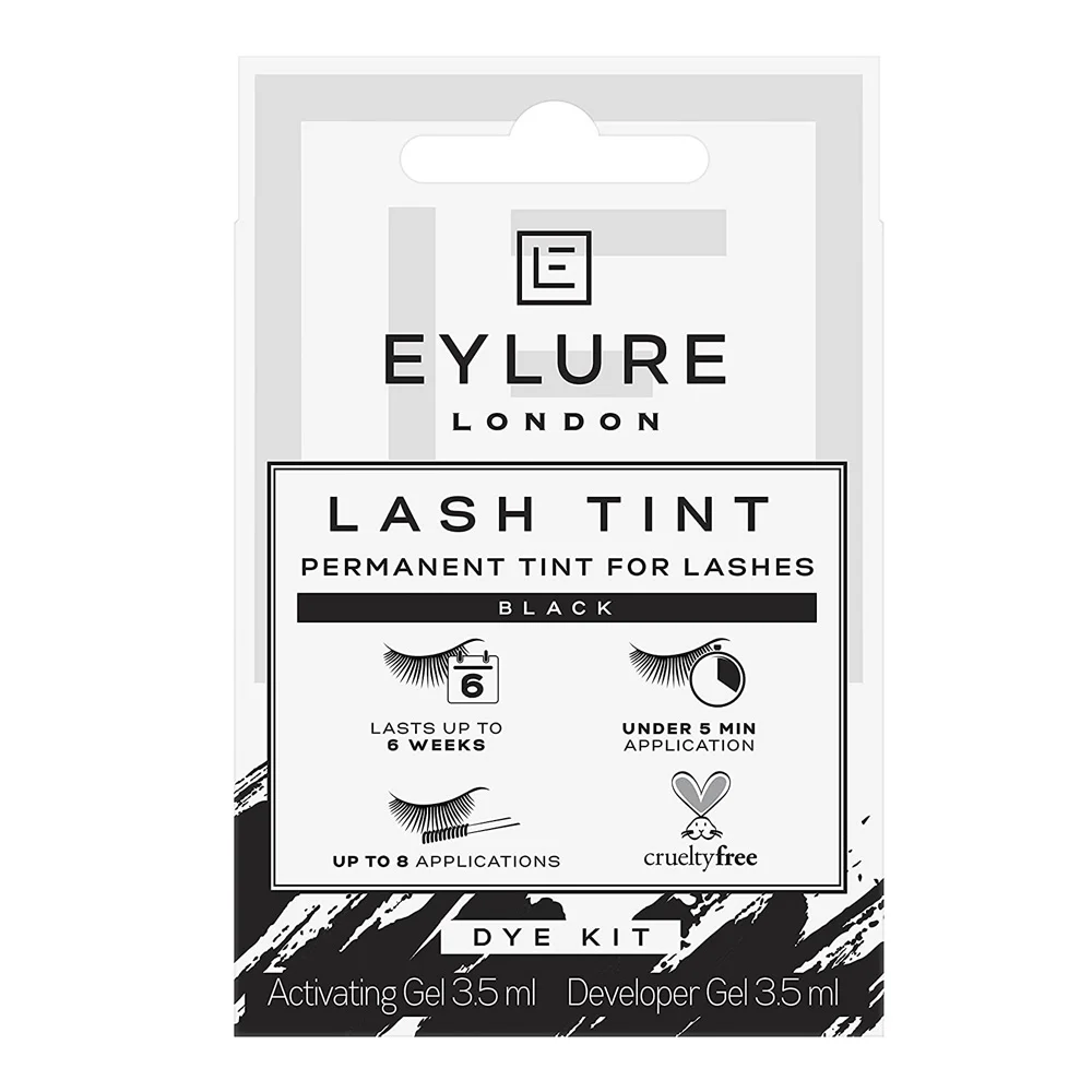 EYLURE LASH TINT PERMANENT TINT FOR LASHES TINTURA CIGLIA SOPRACCIGLIA BLACK NERO