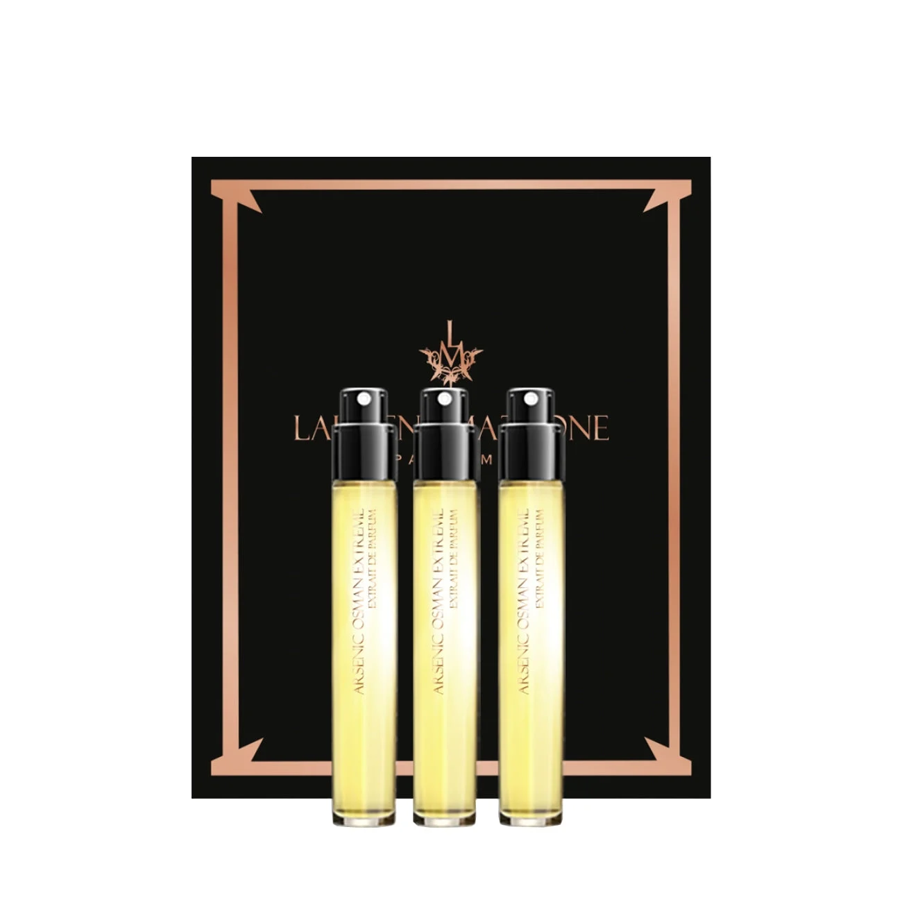 Set Trio Laurent Mazzone Arsenic Osman Extreme Extrait De Parfum Unisex 3 pezzi 15 ml *Miniatura