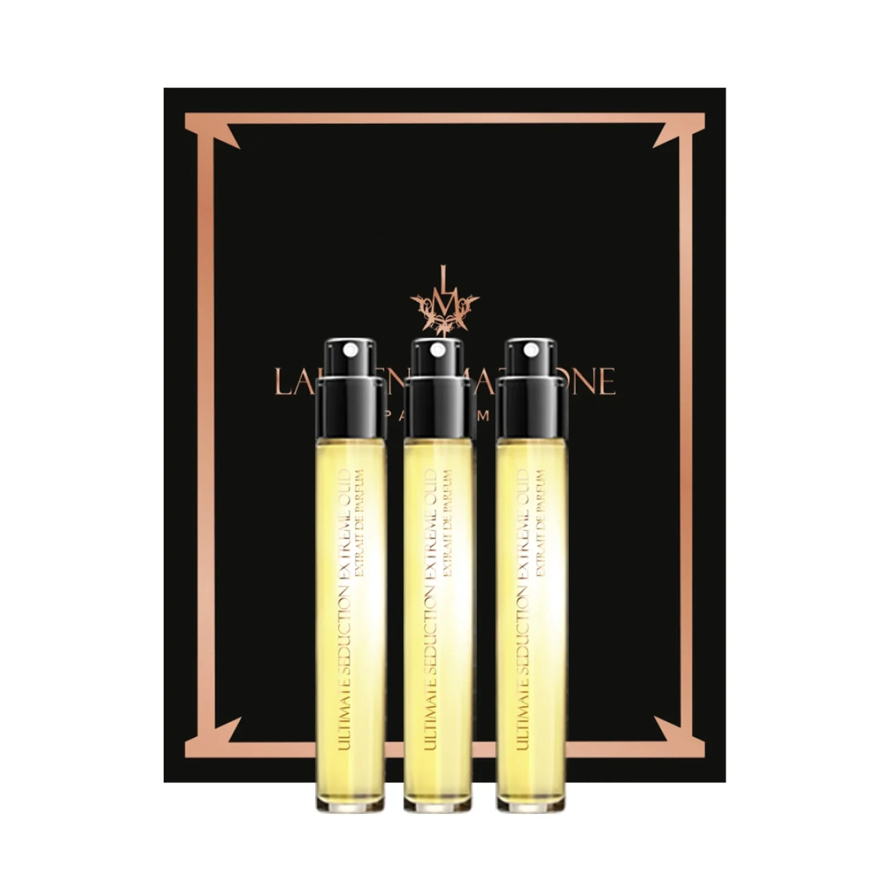 Set Trio Laurent Mazzone Ultimate Seduction Oud Estratto di profumo Unisex 3 pz 15 ml *Miniatura