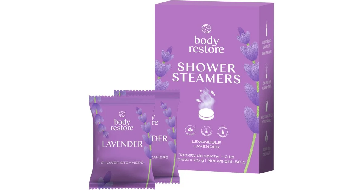 Body Restore Lavanda pastiglie per la doccia 2× 25 g