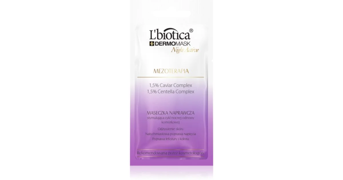 L’biotica DermoMask Night Active maschera con effetto mesoterapico 12 ml