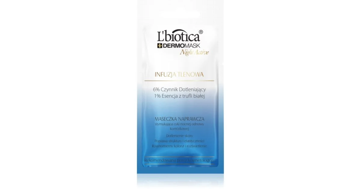 L’biotica DermoMask Night Active maschera ossigenante 12 ml