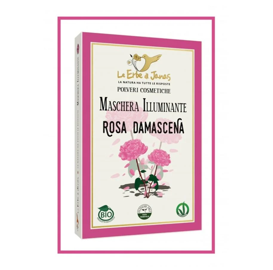 LE ERBE DI JANAS Maschera Illuminante Viso Rosa Damascena