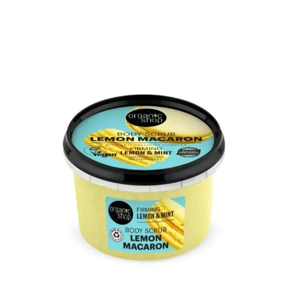 ORGANIC SHOP Lemon Macaron – Firming Body Scrub