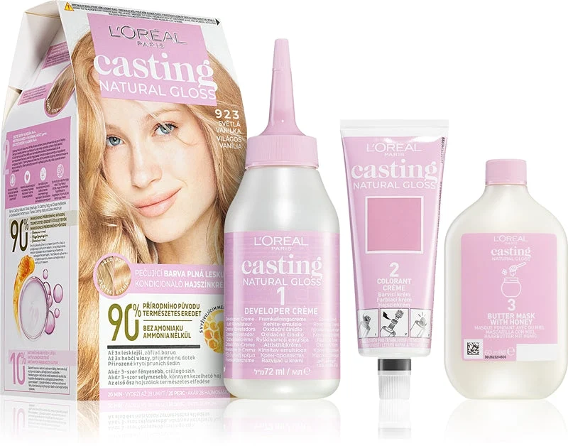 Colorante semipermanente per capelli Casting Natura l Gloss 48 ml - Tonalità: 923 Světlá vanilka