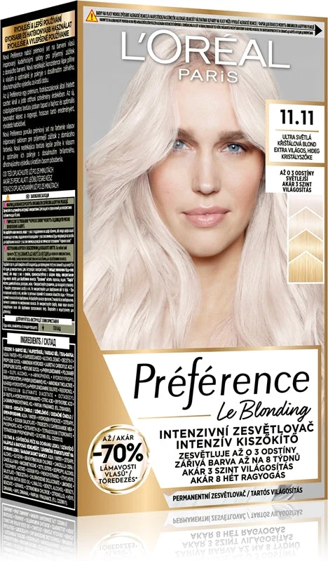 Schiarente intensivo Préférence Le Blonding - Tonalità: 11.11 Biondo ultra chiaro cristallo freddo