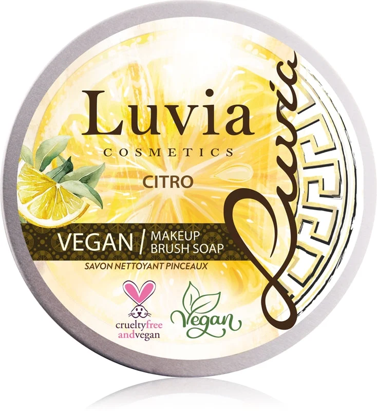 Luvia Cosmetics sapone detergente per pennelli cosmetici con profumazione Citro 100 g