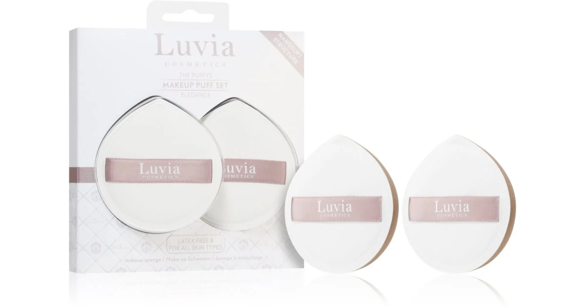 Luvia Cosmetics The Puffys Makeup Set piumino da cipria Elegance 2 pezzi
