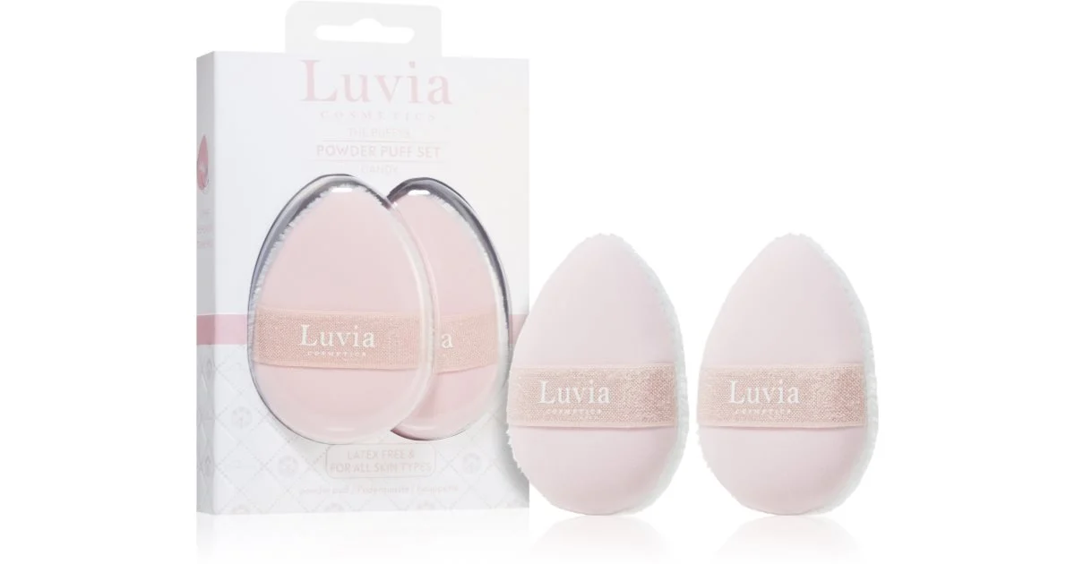 Luvia Cosmetics The Puffy Set piumino da cipria Candy 2 pezzi