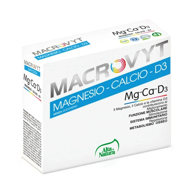 Macrovyt-Magnesio - Calcio - D3 Alta Natura 18 Bustine