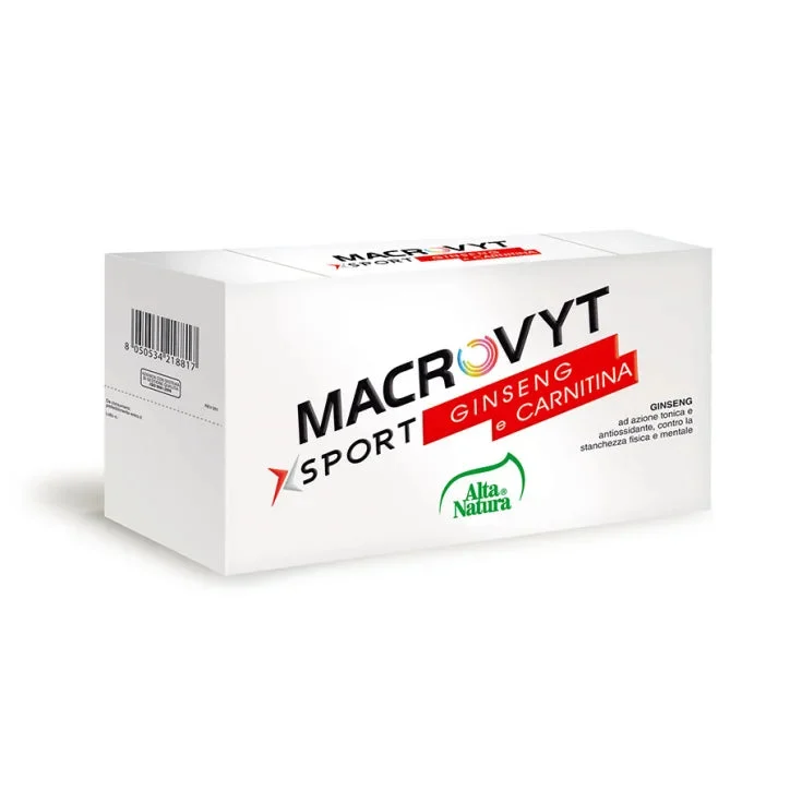 Alta Natura Macrovyt Sport Ginseng & Carnitina 10x10ml