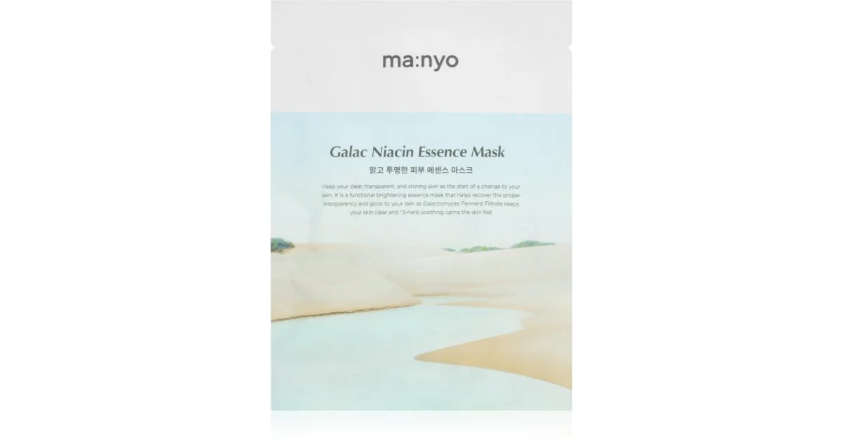 ma:nyo Galac Niacin Essence maschera viso illuminante in tessuto effetto idratante 30 g