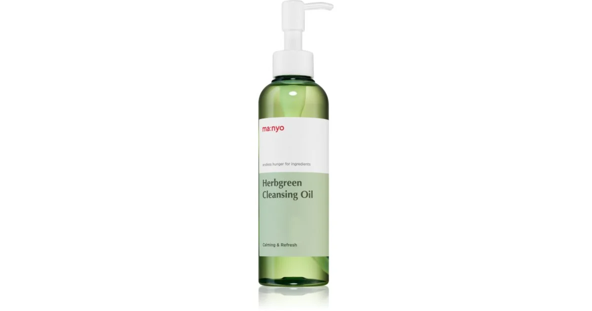 ma:nyo Herbgreen olio detergente lenitivo per pelli grasse con tendenza all'acne 200 ml