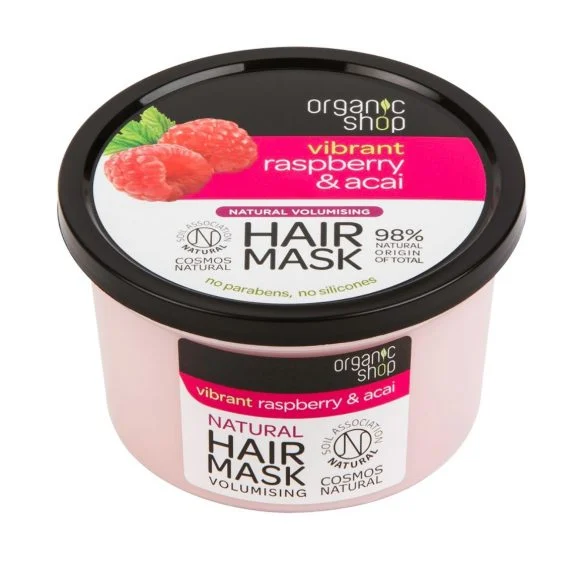 ORGANIC SHOP Hair Mask Raspberry & Acai – Maschera Capelli Volumizzante