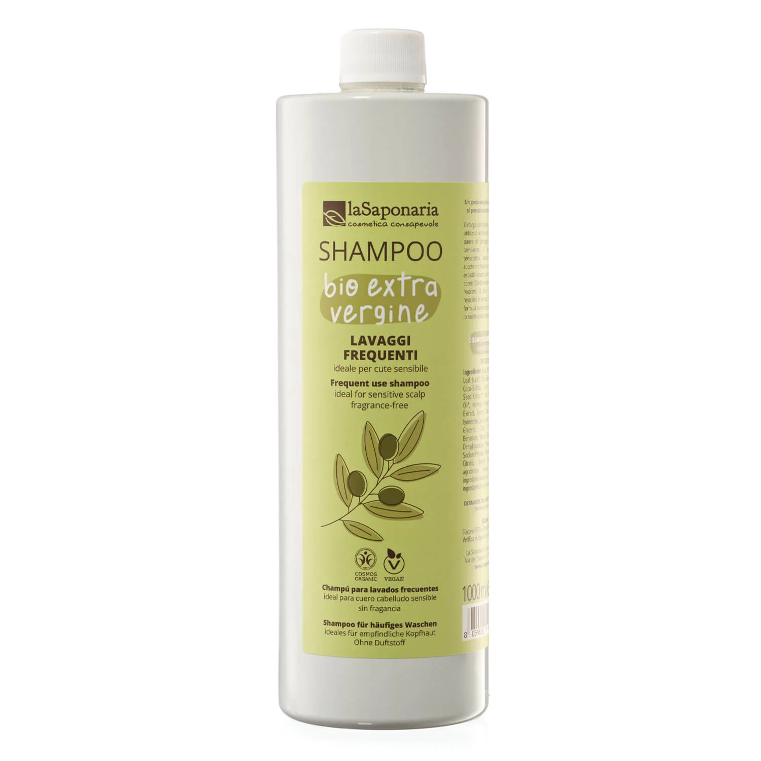 LA SAPONARIA Shampoo Lavaggi Frequenti Bio Extravergine 1 Litro