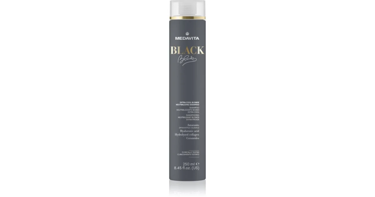 Medavita Black Blondie Extra Cool Blonde shampoo anti-giallo per capelli 250 ml
