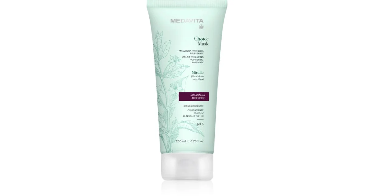 Medavita Choice Aubergine maschera nutriente per capelli tinti 200 ml