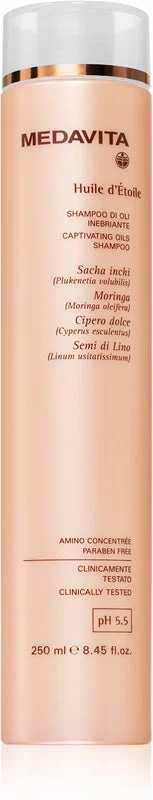 Medavita Huile d'Étolle Captivating Shampoo nutriente per capelli brillanti e morbidi 250 ml