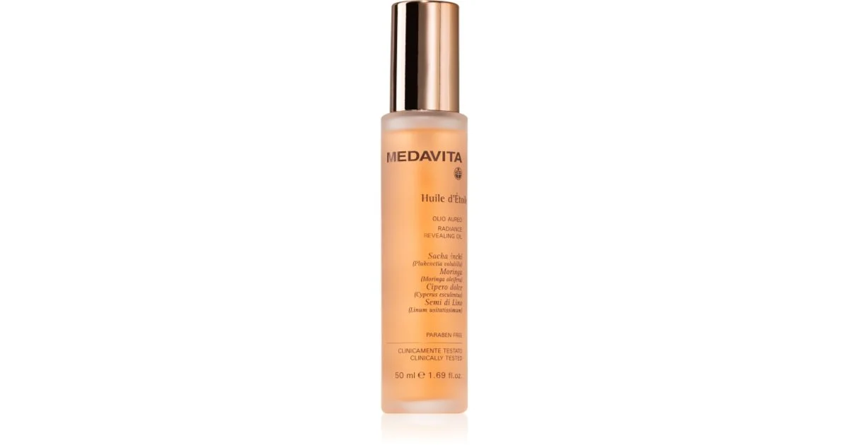Medavita Huile d'Étolle Radiance olio nutriente per capelli brillanti e morbidi 50 ml