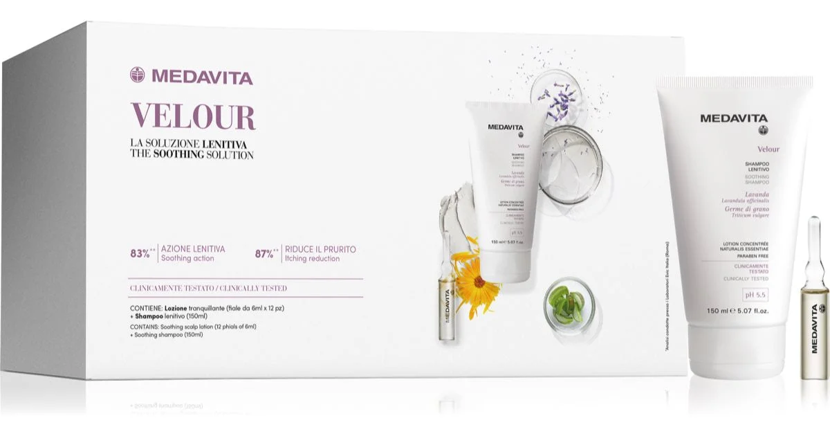Medavita Velour Restorative Set confezione regalo per capelli 1 pz