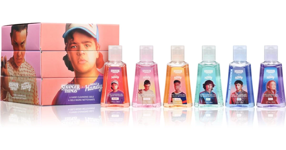 Merci Handy Upside Down Cube Set confezione conveniente per le mani gel detergente per le mani 6x30 ml
