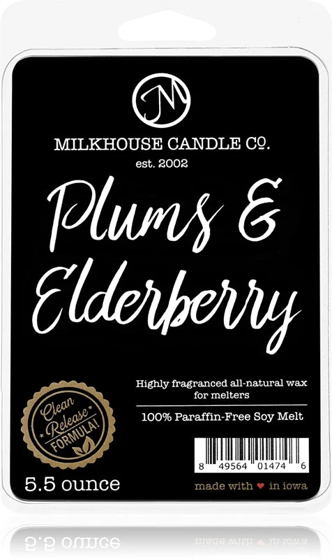 Milkhouse Candle Co. Creamery Plums & Elderberry cera per lampada aromatica 155 g