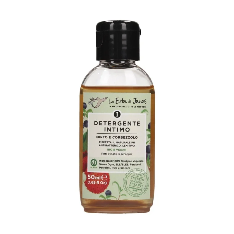 LE ERBE DI JANAS Travel Size – Detergente Intimo Mirto e Corbezzolo 50 ml