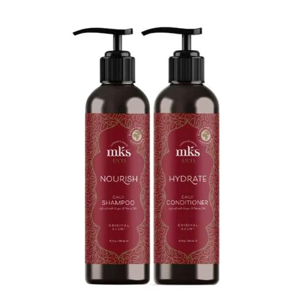 MKS ECO NOURISH DAILY SHAMPOO ORIGINAL SCENT 296 ML. + HYDRATE DAILY CONDITIONER ORIGINAL 296 ML.