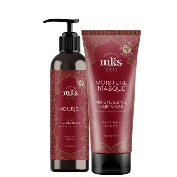 MKS ECO NOURISH DAILY SHAM. 296 ML. + RESTORATIVE HAIR MASK 207 ML.