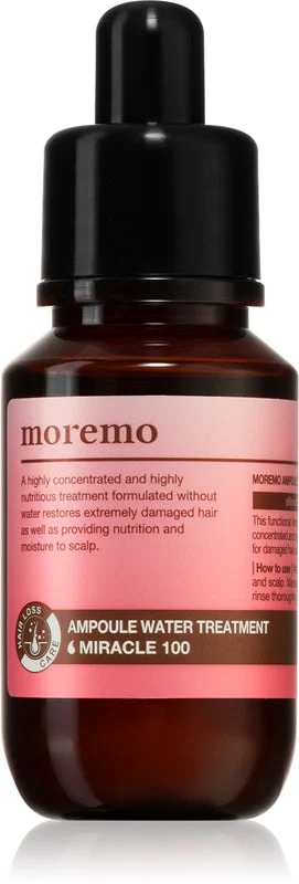 moremo Water Miracle 100 trattamento rigenerante intensivo per capelli e cuoio capelluto 30 ml