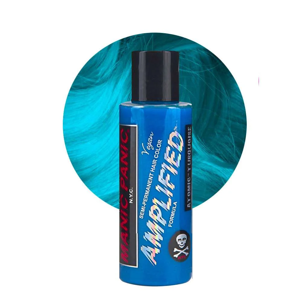 MANIC PANIC AMPLIFIED CREAM FORMULA SEMI-PERMANENT ATOMIC TORQUOISE 118 ML.