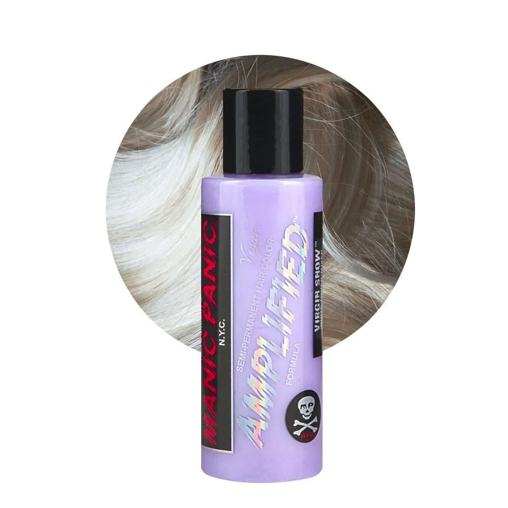 MANIC PANIC AMPLIFIED CREAM FORMULA SEMI-PERMANENT VIRGIN SNOW 118 ML.