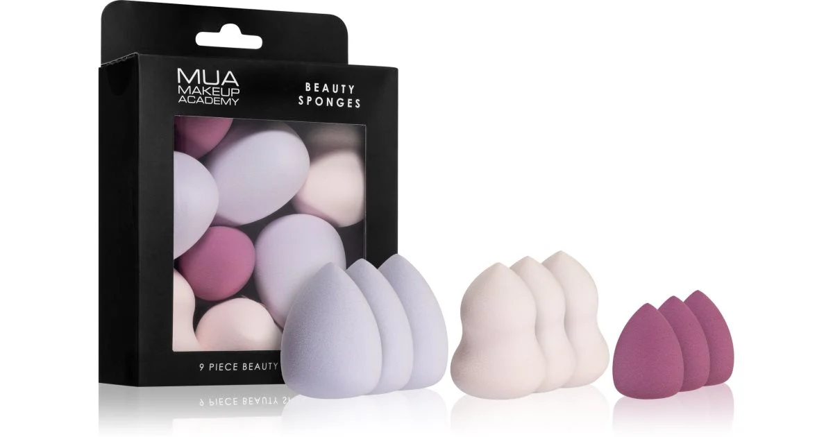 MUA Makeup Academy Beauty Sponge spugnetta per fondotinta 9 pezzi