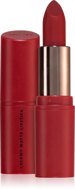 MUA Makeup Academy Creamy Matte rossetto in crema effetto opaco colore Razzleberry 3,2 g