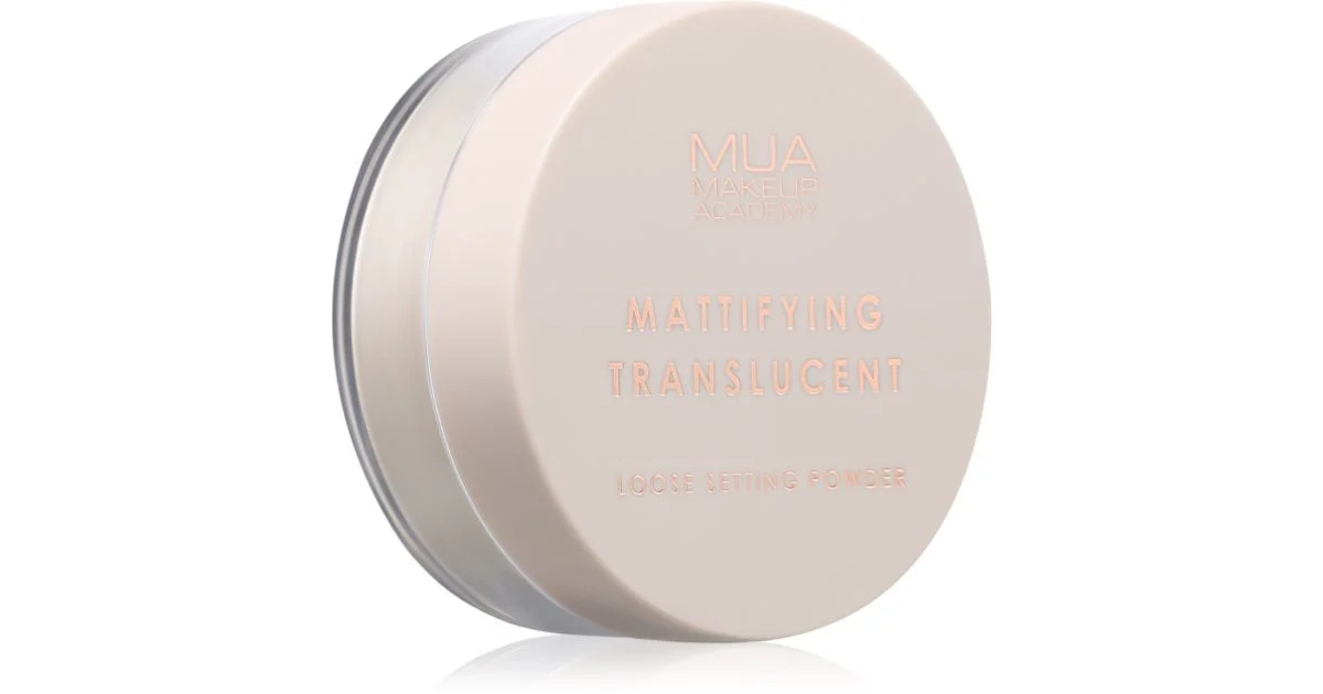 MUA Makeup Academy Matte cipria trasparente in polvere per un finish opaco 16 g