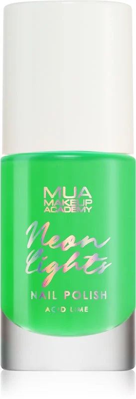 MUA Makeup Academy Neon Lights smalto neon per unghie colore Acid Lime 8 ml