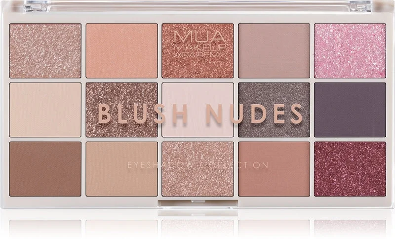MUA Makeup Academy Professional 15 tonalità palette di ombretti colore Blush Nudes 12 g