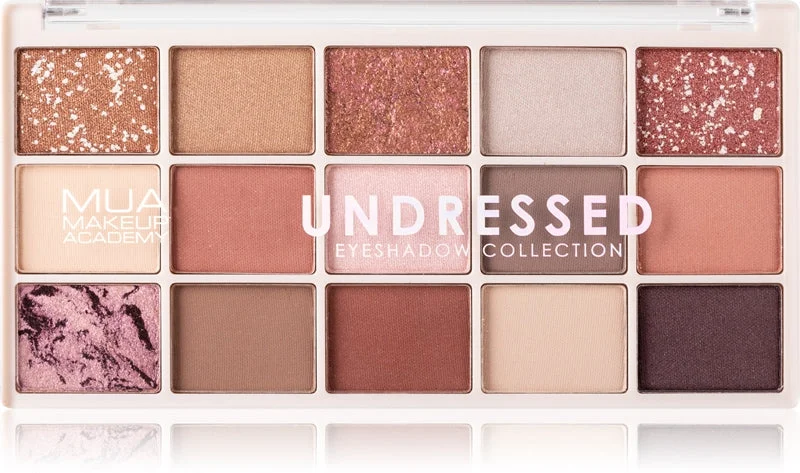 MUA Makeup Academy Professional 15 tonalità Palette di ombretti colore Undressed 12 g